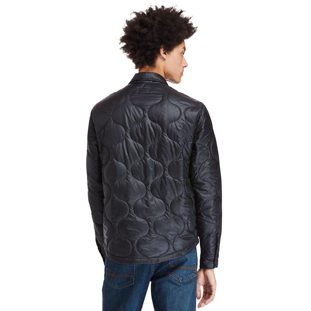 Geaca Timberland Barbati Negrii - Heritage Long-Sleeve Onion-Quilted Shirt - Romania - YJROHG568